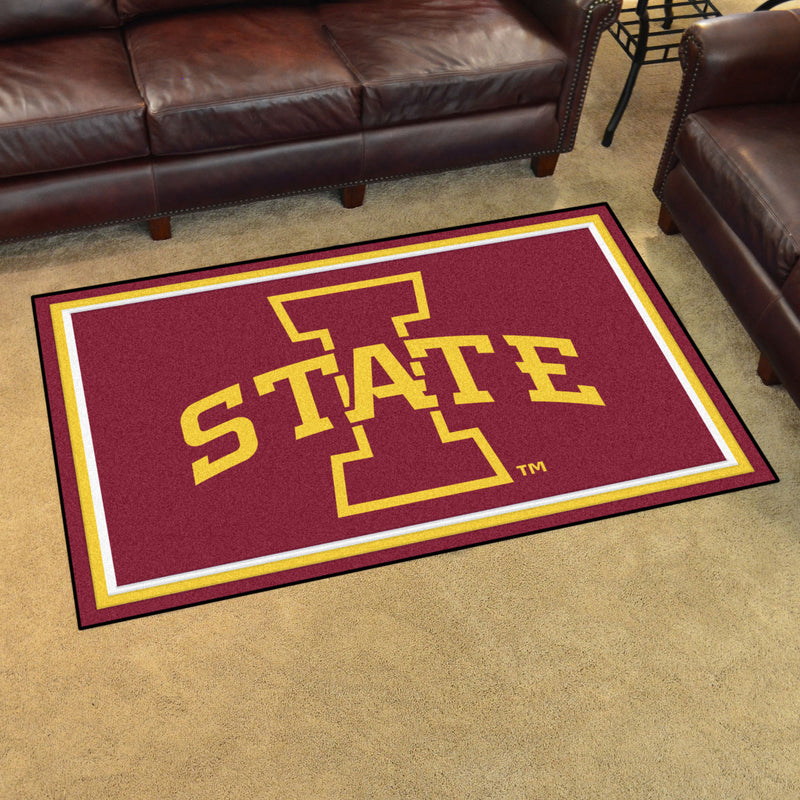 Iowa State University Collegiate 4x6 Plush Rug