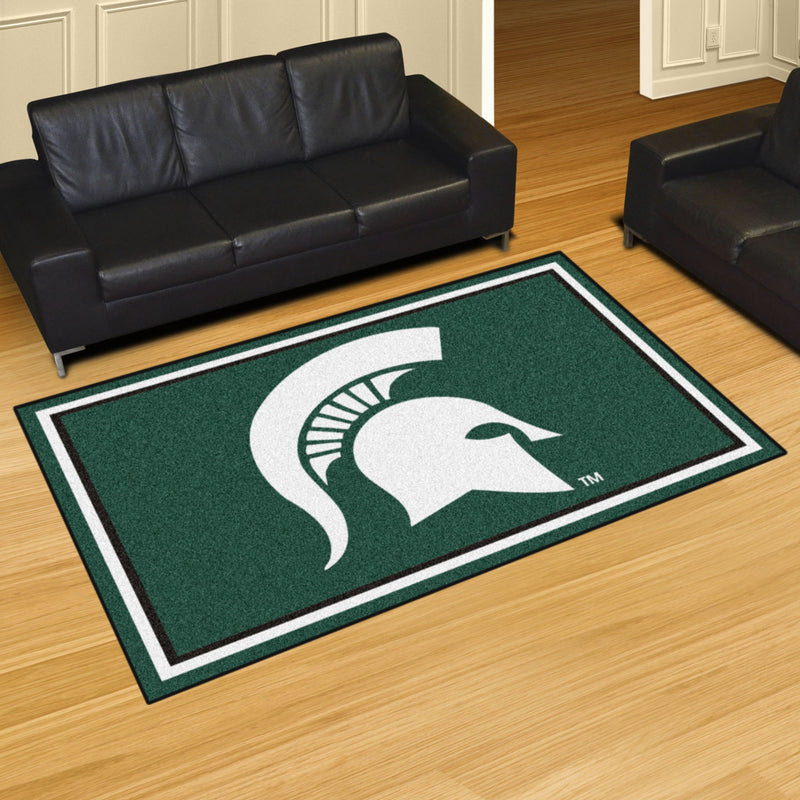 Michigan State University Collegiate 5x8 Plush Rug