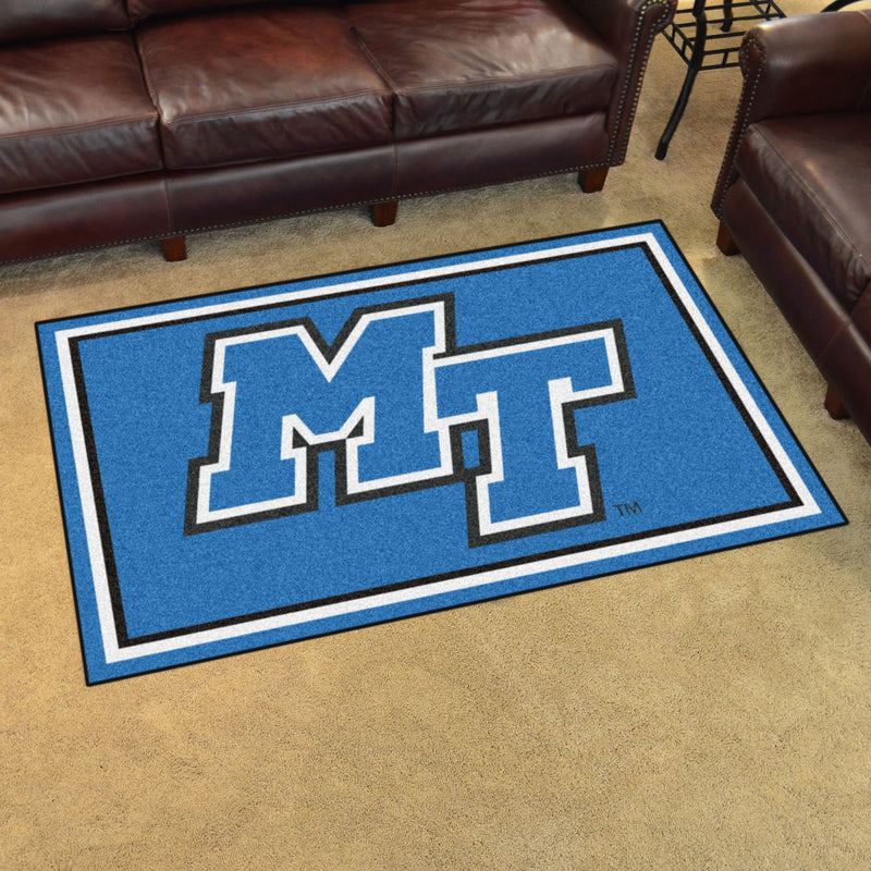 Middle Tennessee State University Collegiate 4x6 Plush Rug