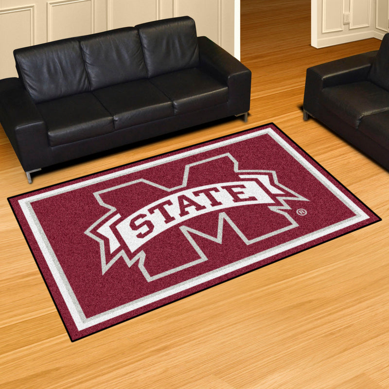 Mississippi State University Collegiate 4x6 Plush Rug