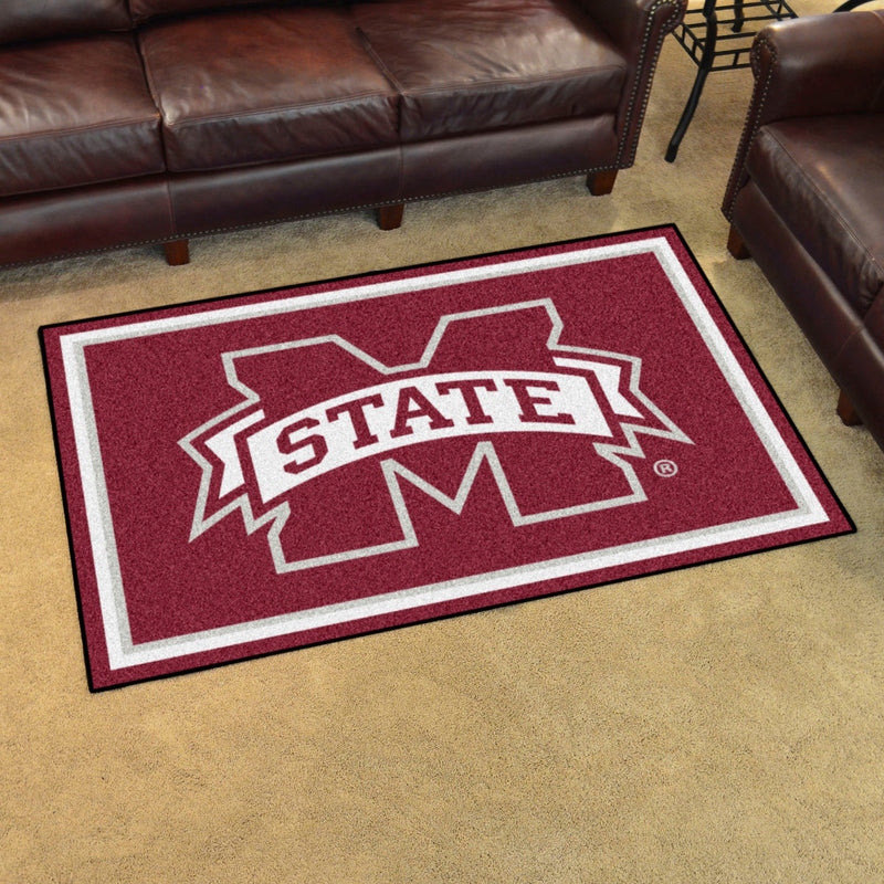 Mississippi State University Collegiate 5x8 Plush Rug