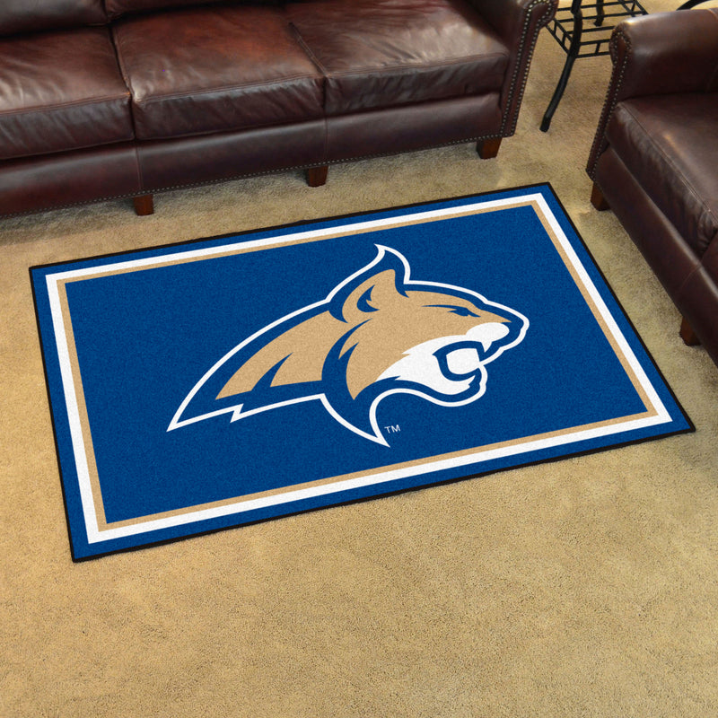 Montana State University Collegiate 5x8 Plush Rug