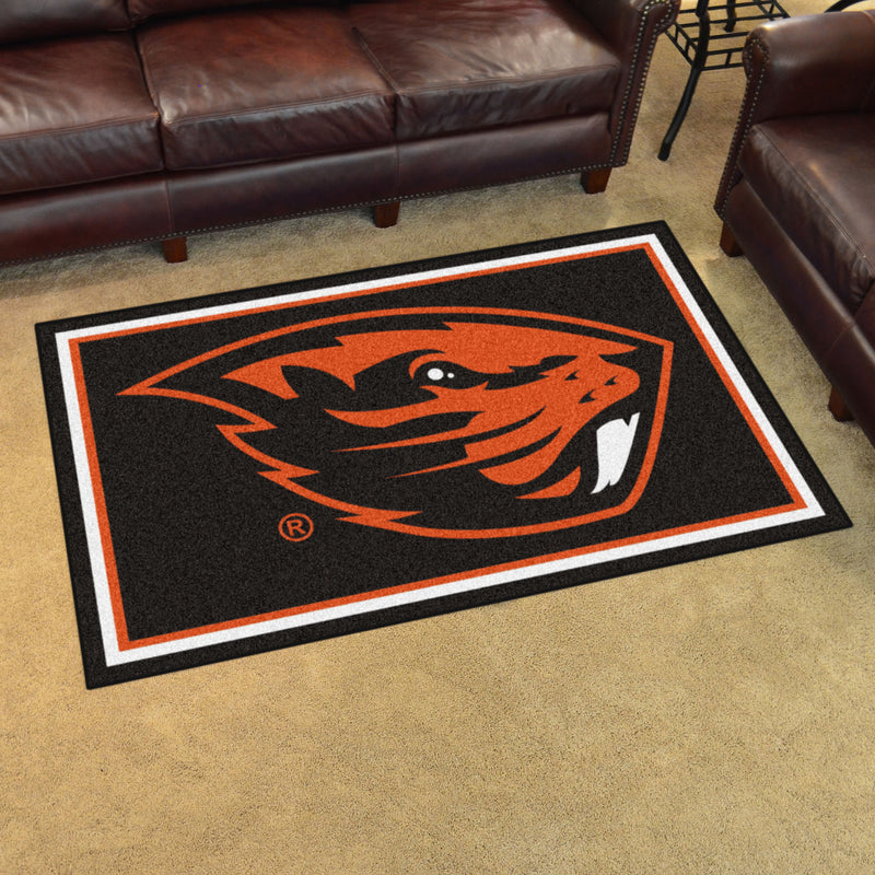 Oregon State University Collegiate 4x6 Plush Rug