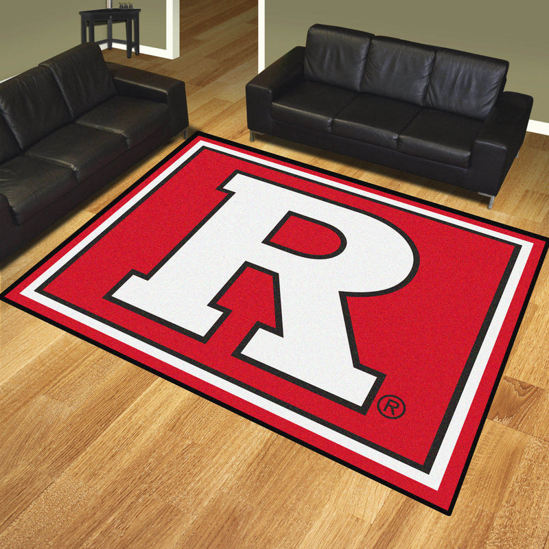 Rutgers University Collegiate 8x10 Plush Rug