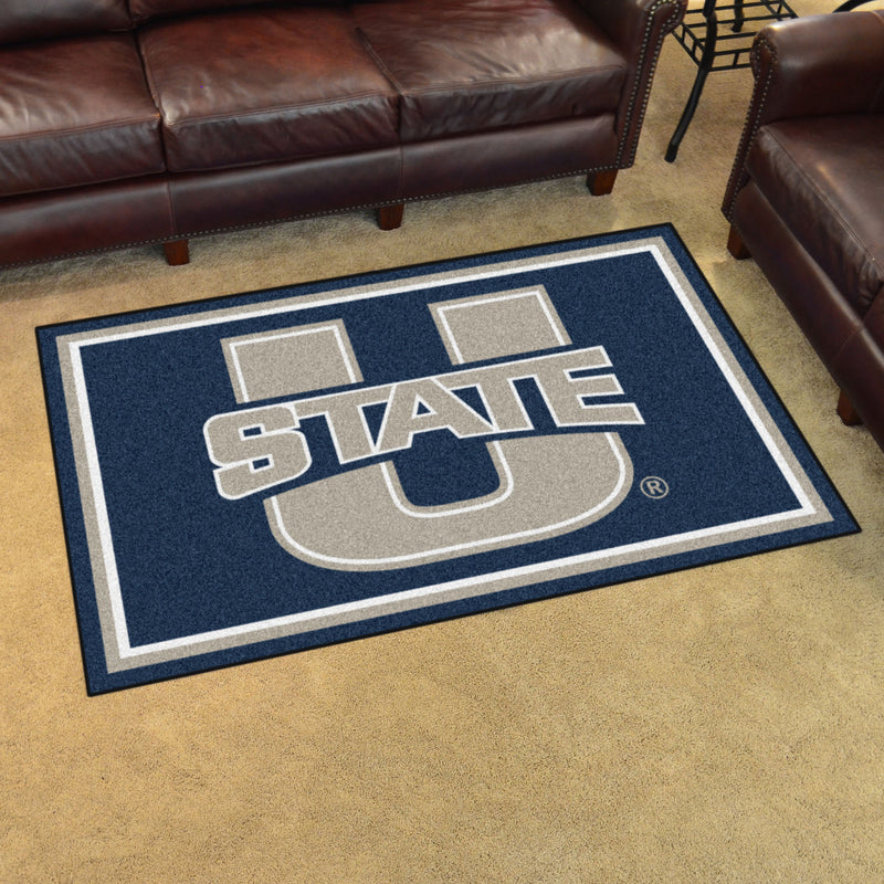 Utah State University Collegiate 4x6 Plush Rug