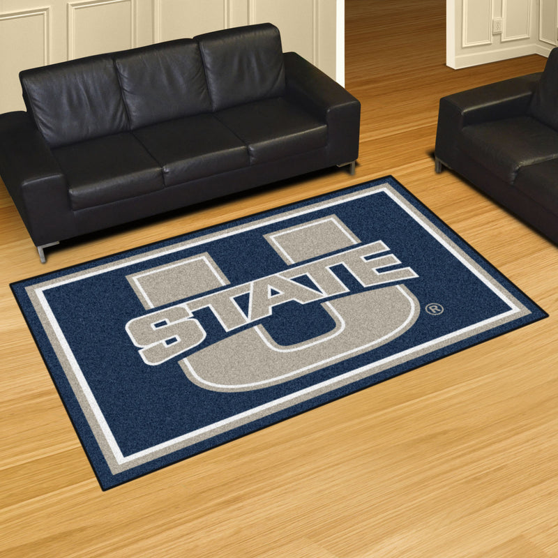 Utah State University Collegiate 5x8 Plush Rug