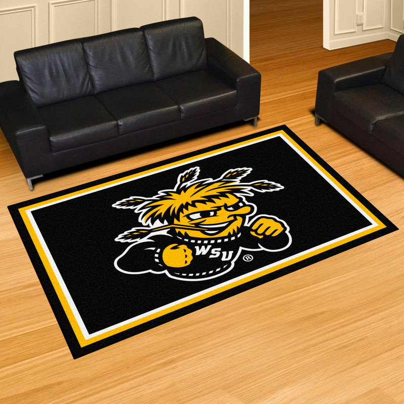 Wichita State University Collegiate 5x8 Plush Rug