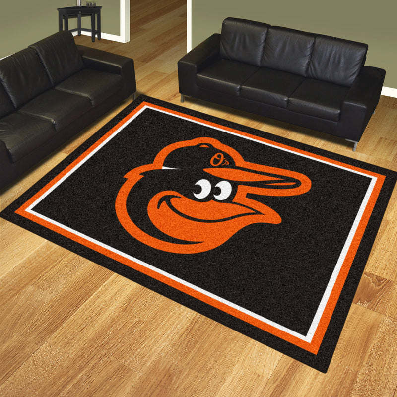 Baltimore Orioles Mascot MLB 8x10 Plush Rugs