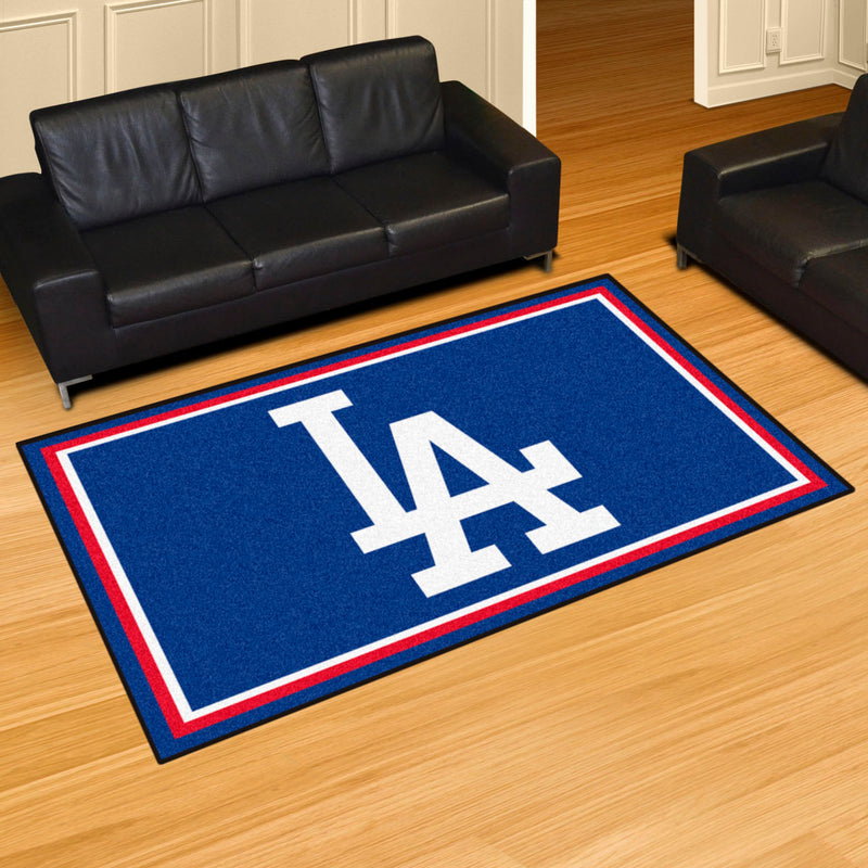 Los Angeles Dodgers Alternative MLB 5x8 Plush Rugs