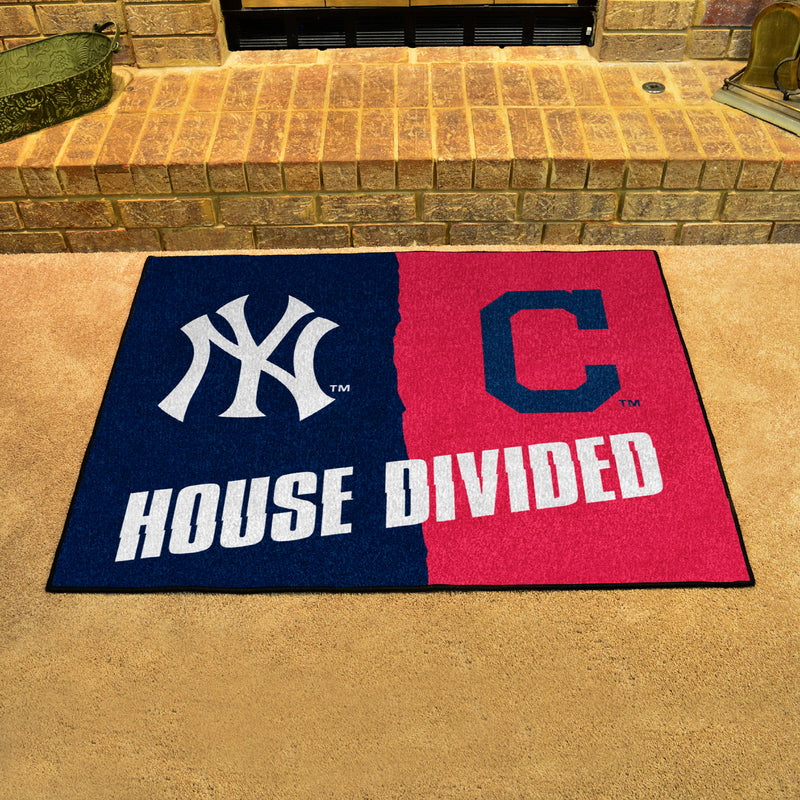 House Divided - Yankees / Indians MLB Mats