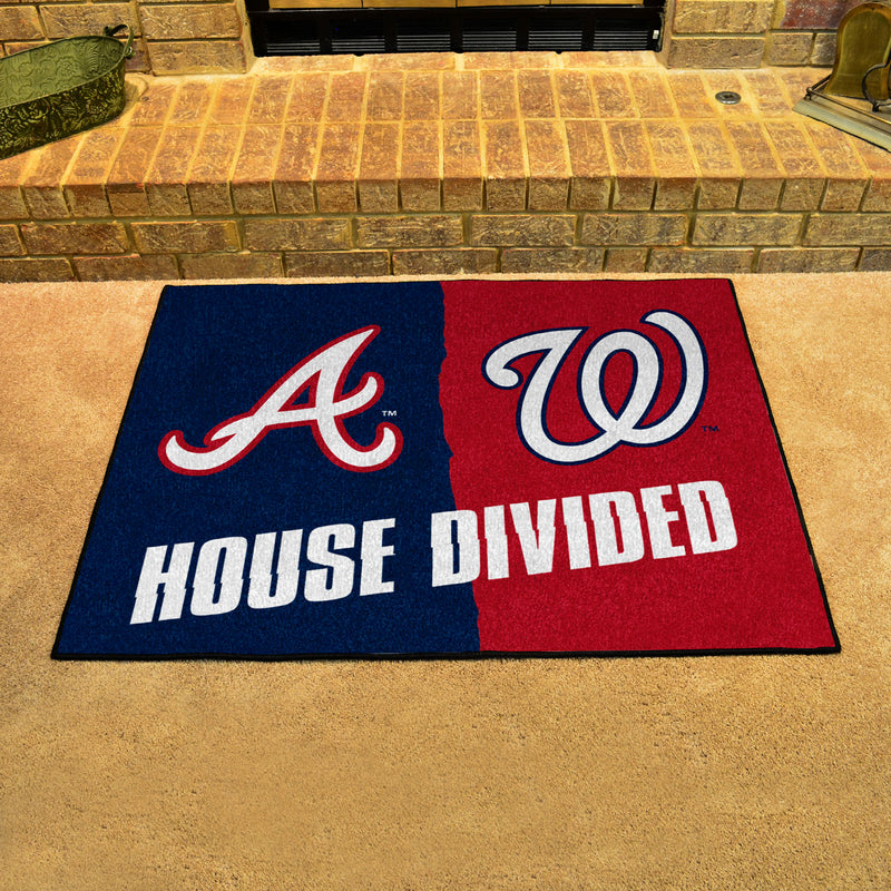 House Divided - Braves / Nationals MLB Mats