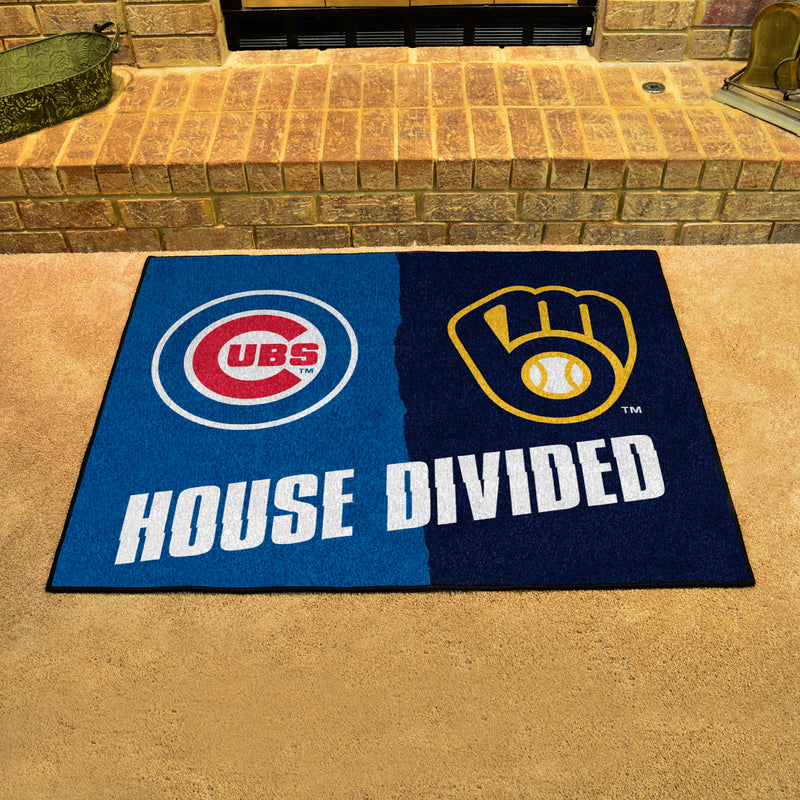House Divided - Cubs / Brewers MLB Mats