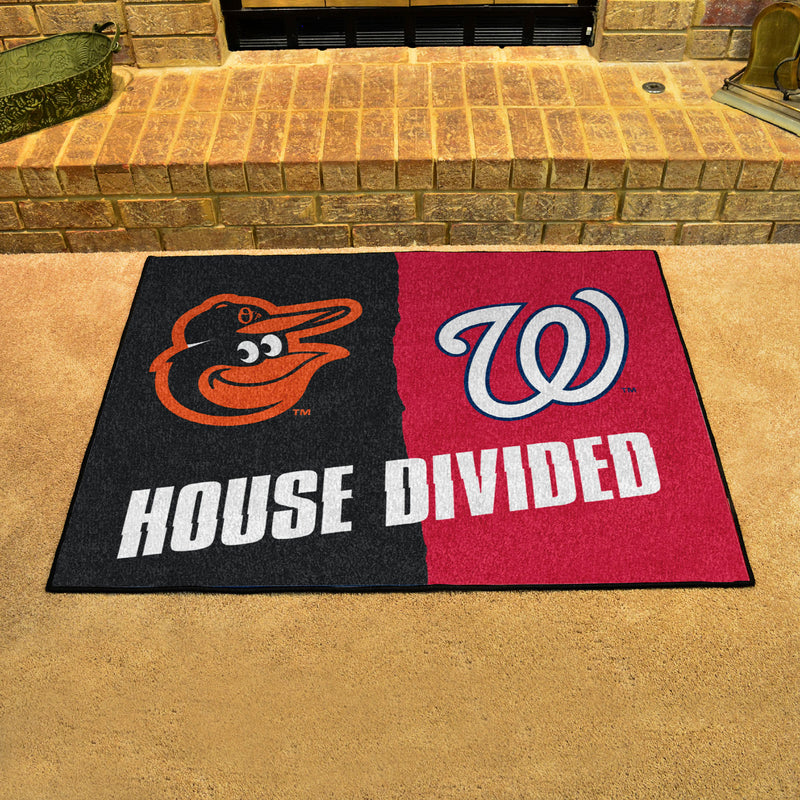 House Divided - Orioles / Nationals MLB Mats
