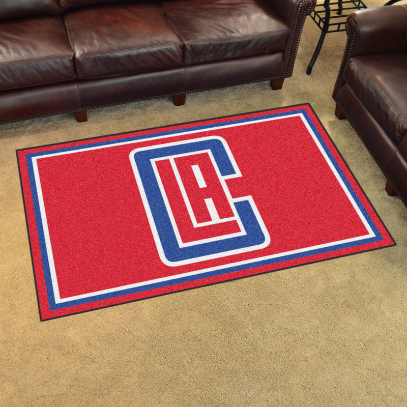 Los Angeles Clippers NBA 4x6 Plush Rug
