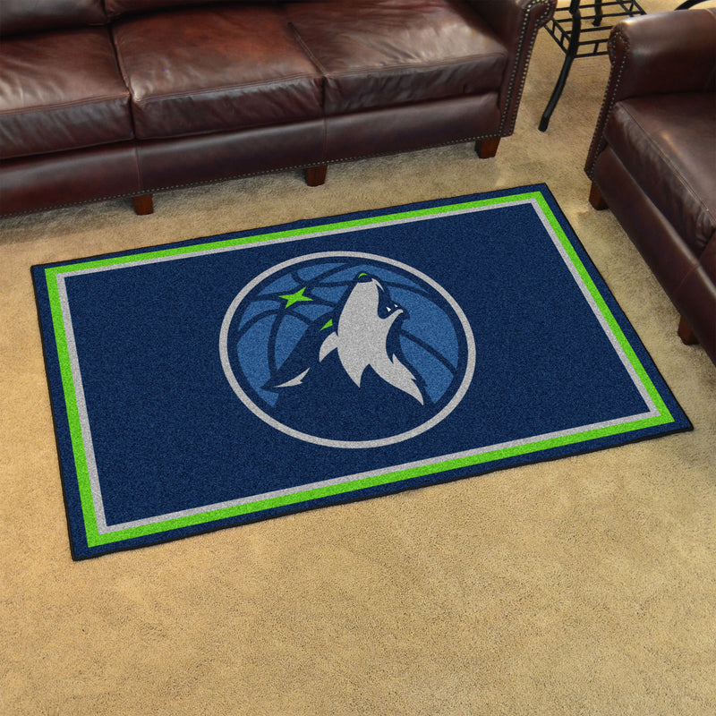 Minnesota Timberwolves NBA 4x6 Plush Rug