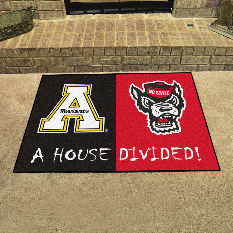 House Divided - NC State / Appalachian State Collegiate Mat