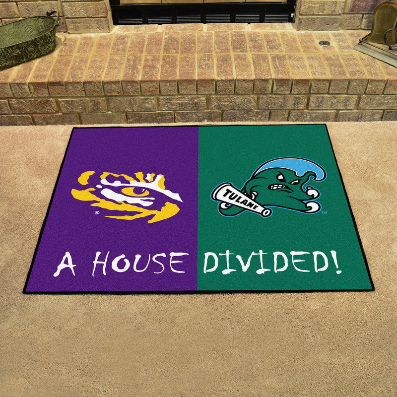 House Divided - LSU / Tulane Collegiate Mat
