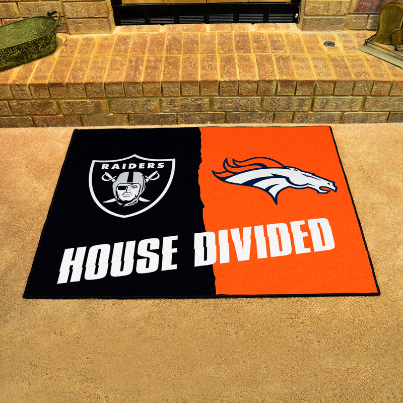 House Divided - Raiders / Broncos NFL Mats