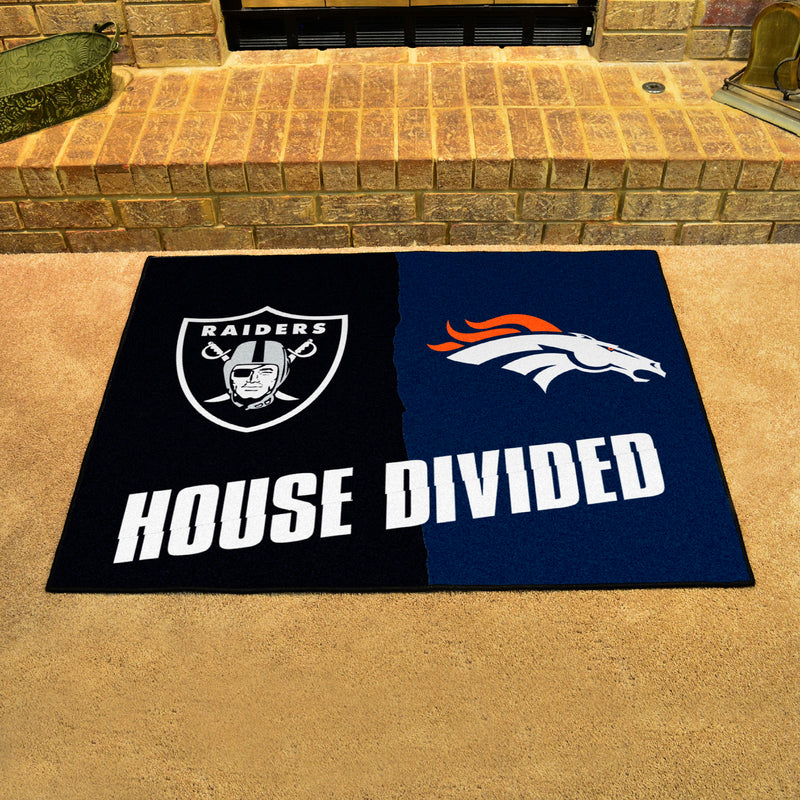 House Divided - Broncos / Raiders NFL Mats