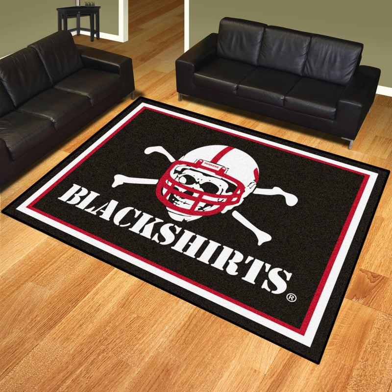 University of Nebraska Blackshirts Collegiate 8x10 Plush Rug