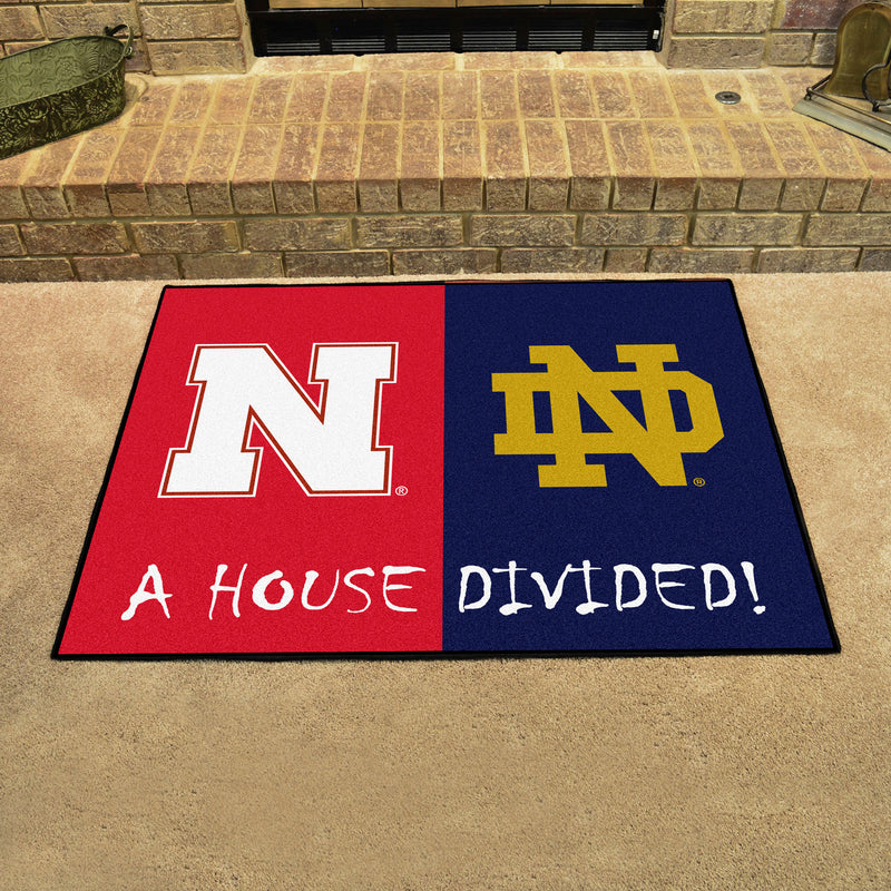 House Divided - Nebraska / Notre Dame Collegiate Mat