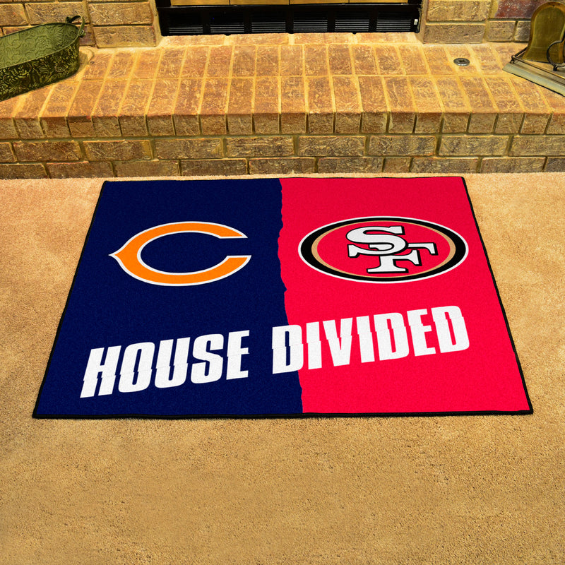 House Divided - Bears / 49ers NFL Mats