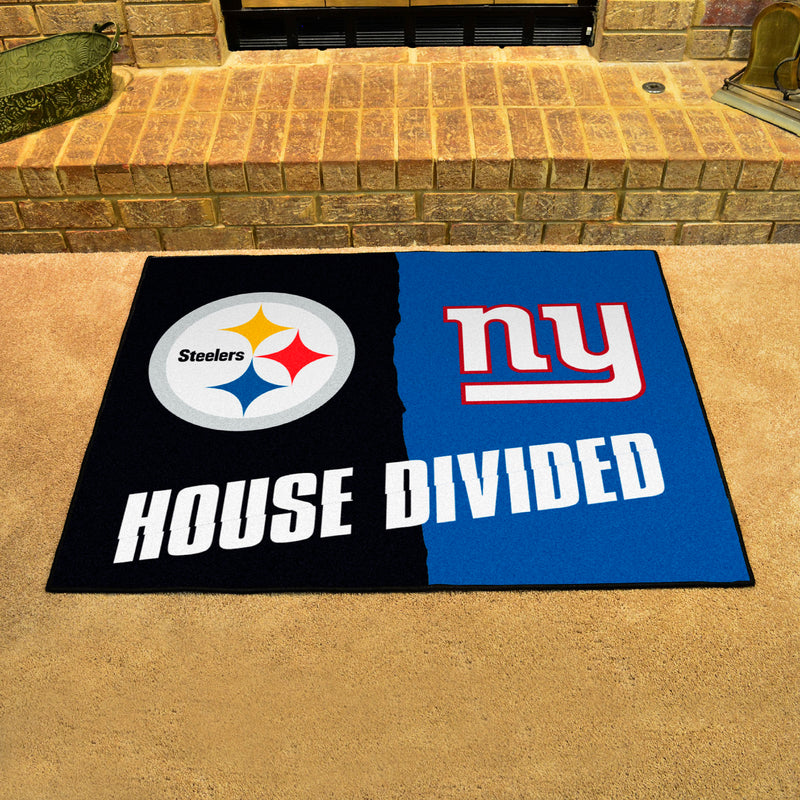 House Divided - Steelers / Giants NFL Mats