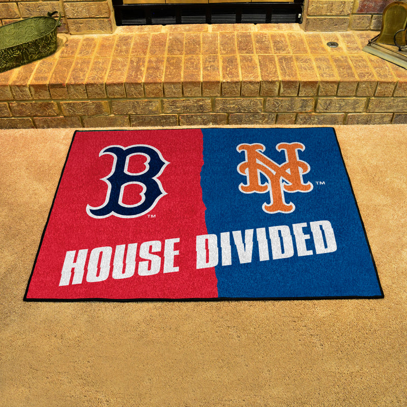 House Divided - Red Sox / Mets MLB Mats