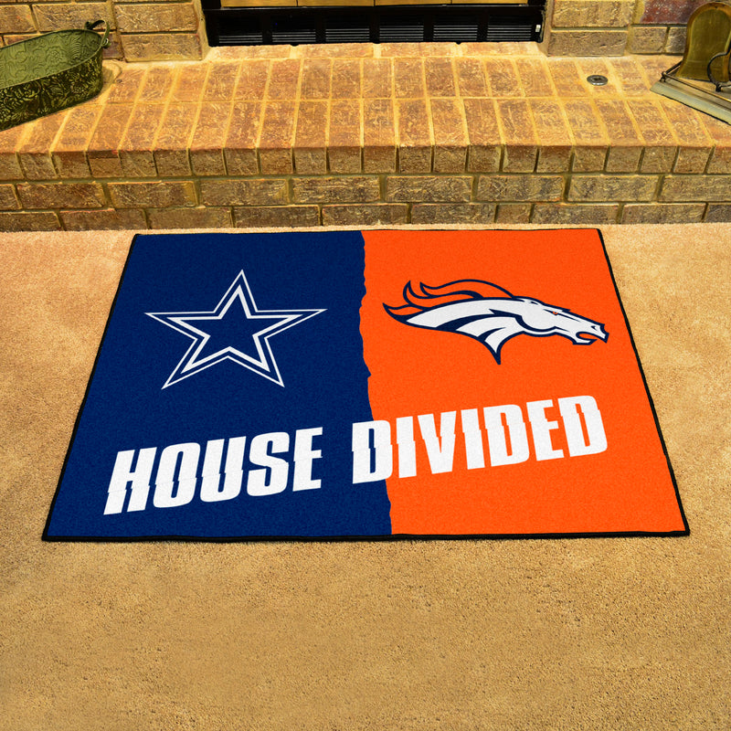 House Divided - Cowboys / Broncos NFL Mats