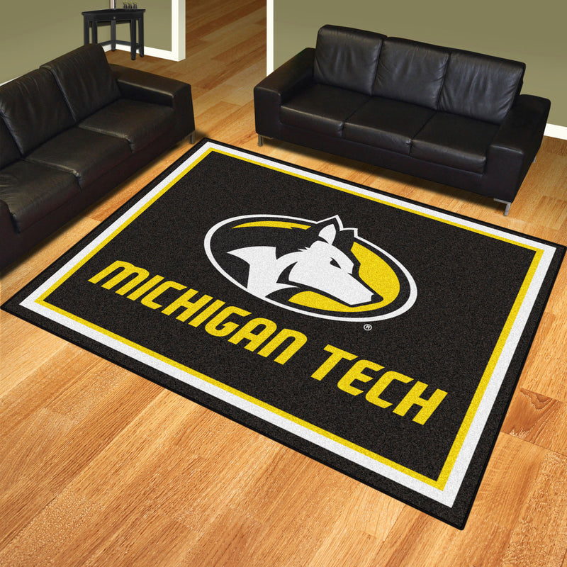 Michigan Tech University Collegiate 8x10 Plush Rug