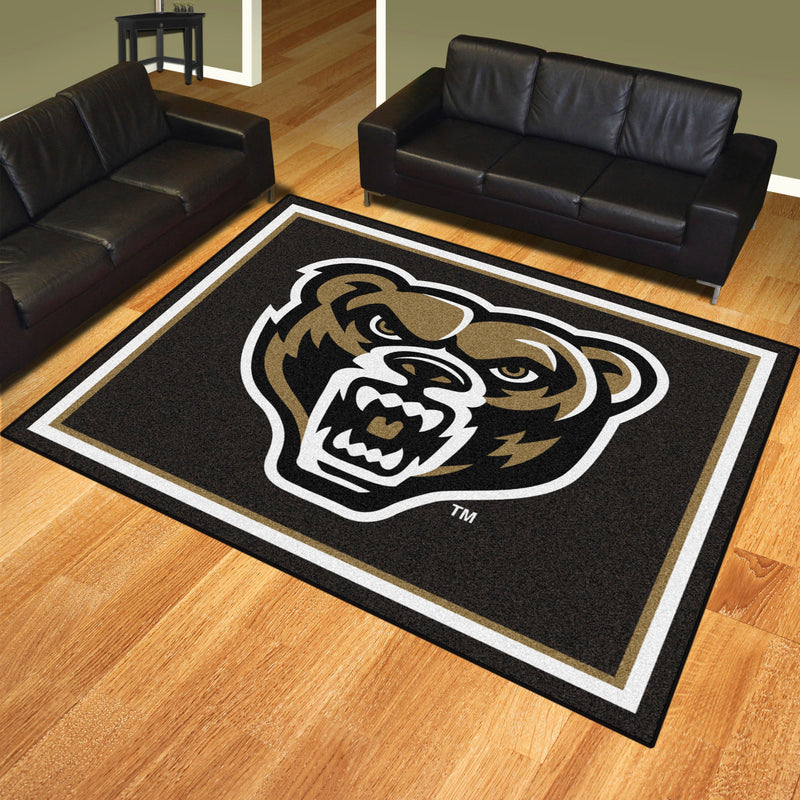 Oakland University Collegiate 8x10 Plush Rug