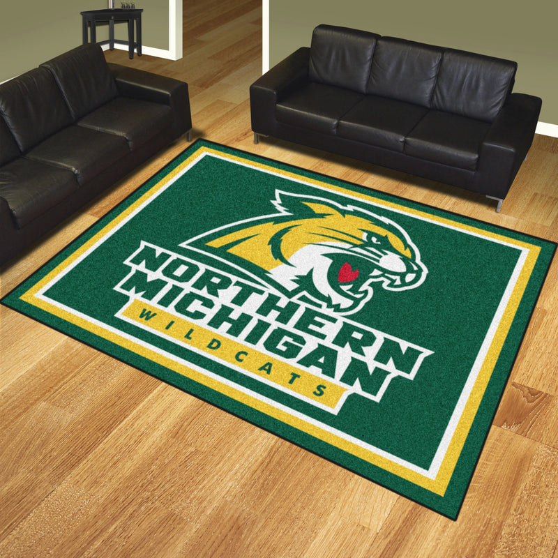 Northern Michigan University Collegiate 8x10 Plush Rug