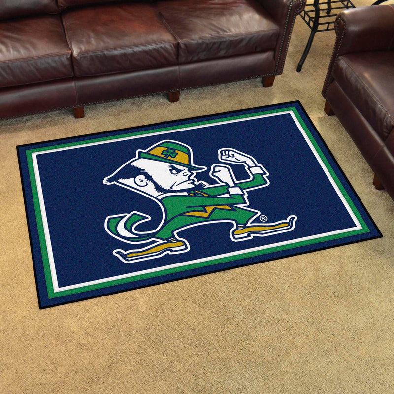 Notre Dame Fighting Irish Collegiate 4x6 Plush Rug