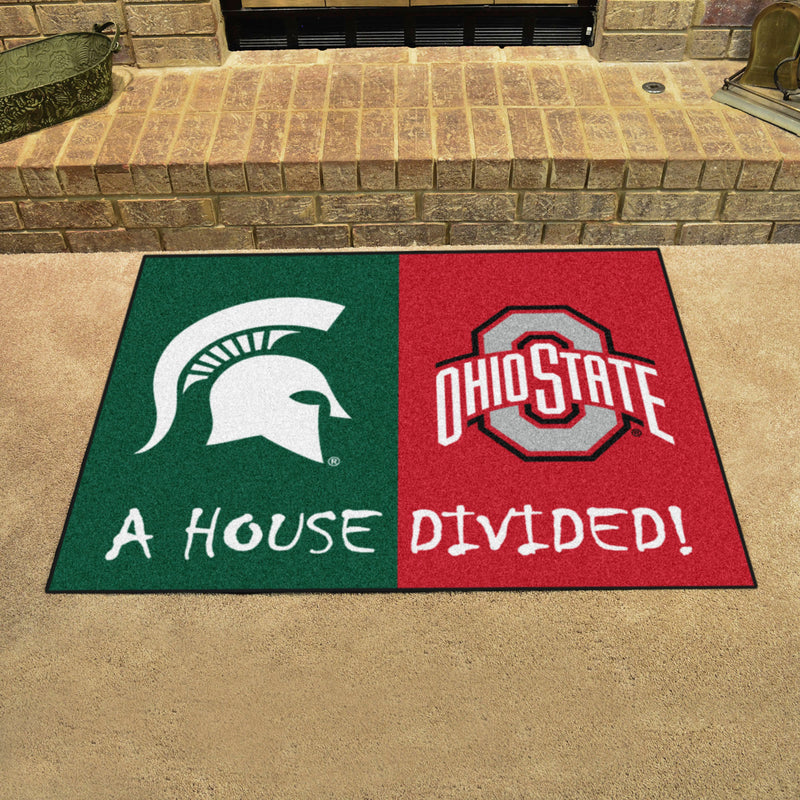 House Divided - Michigan State / Ohio State Collegiate Mat