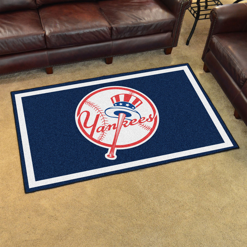 New York Yankees Baseball MLB 4x6 Plush Rugs