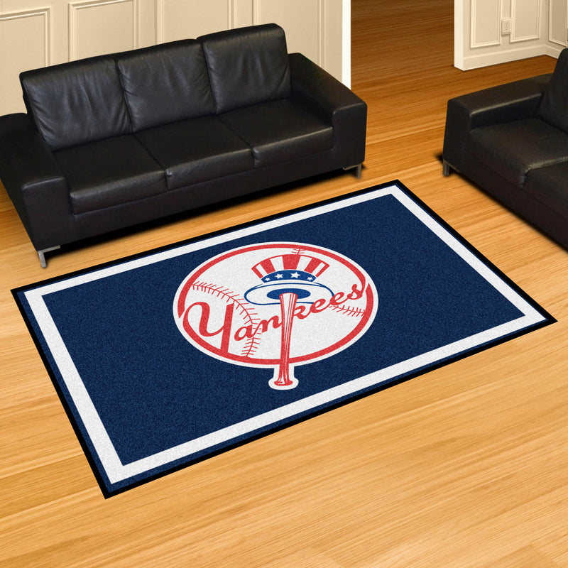 New York Yankees Baseball MLB 5x8 Plush Rugs
