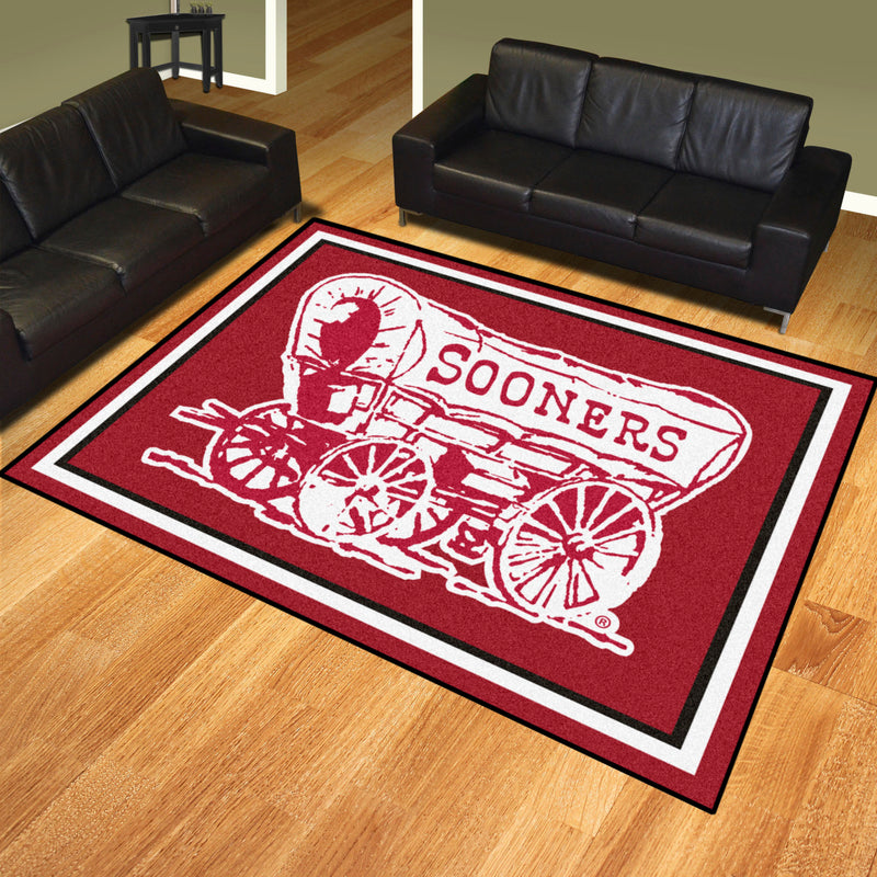 University of Oklahoma Collegiate 8x10 Plush Rug