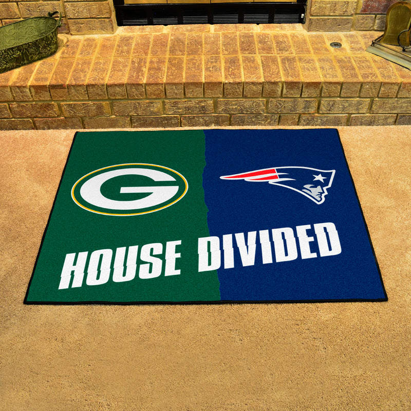 House Divided - Packers / Patriots NFL Mats
