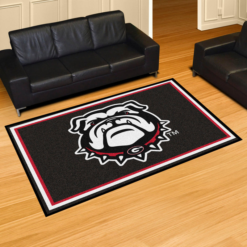 University of Georgia Bulldogs Collegiate 5x8 Plush Rug