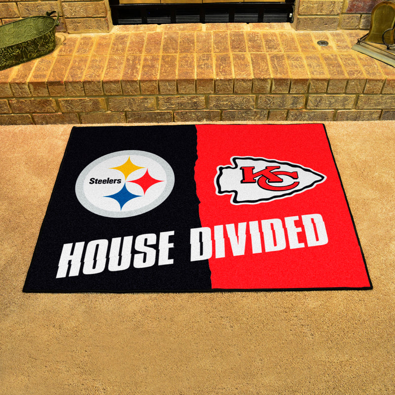 House Divided - Steelers / Chiefs NFL Mats