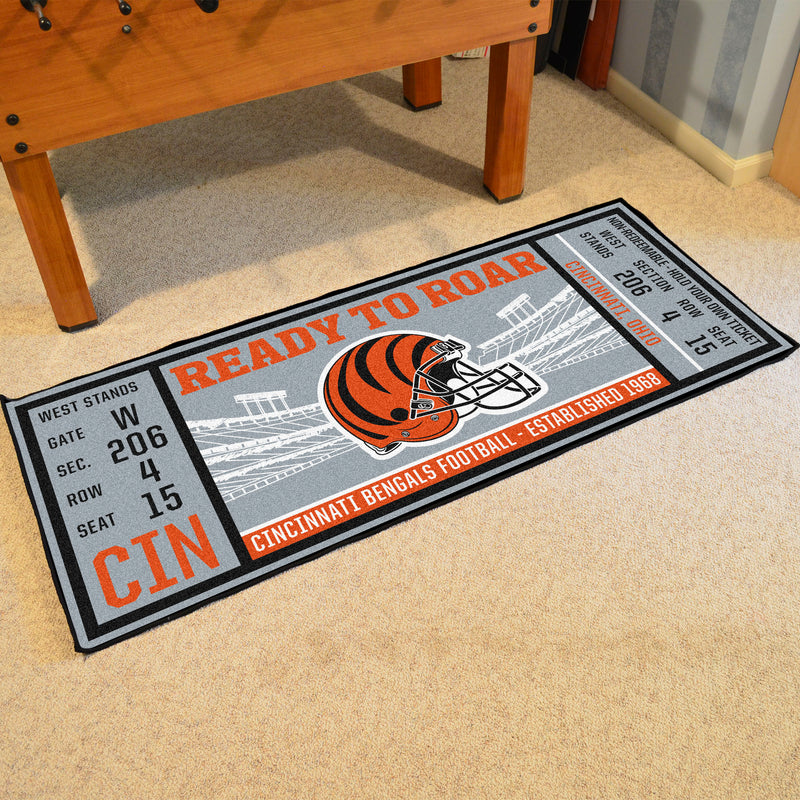 Cincinnati Bengals NFL Ticket Runner Mats