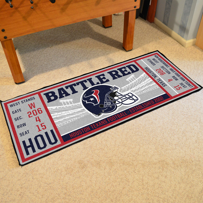 Houston Texans NFL Ticket Runner Mats