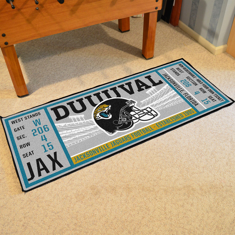 Jacksonville Jaguars NFL Ticket Runner Mats