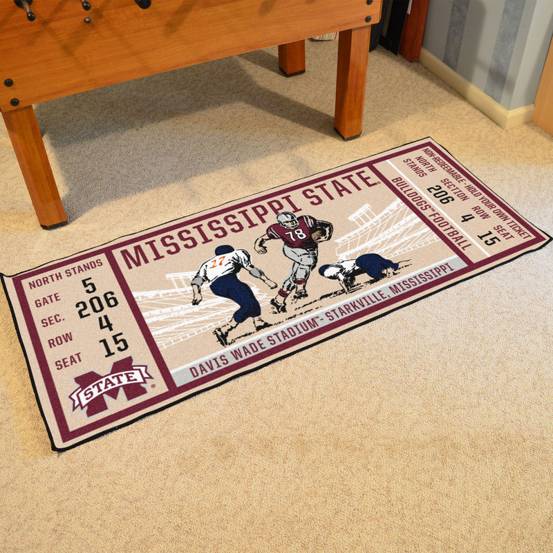 Mississippi State University Collegiate Ticket Runner Mat