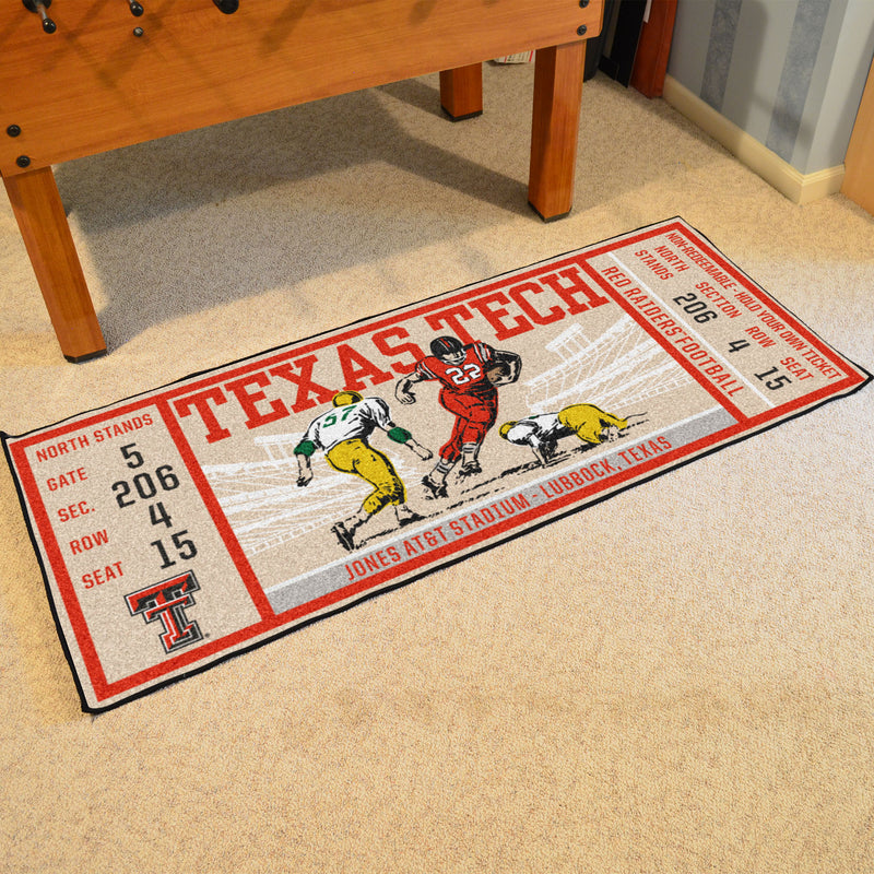 Texas Tech University Collegiate Ticket Runner Mat