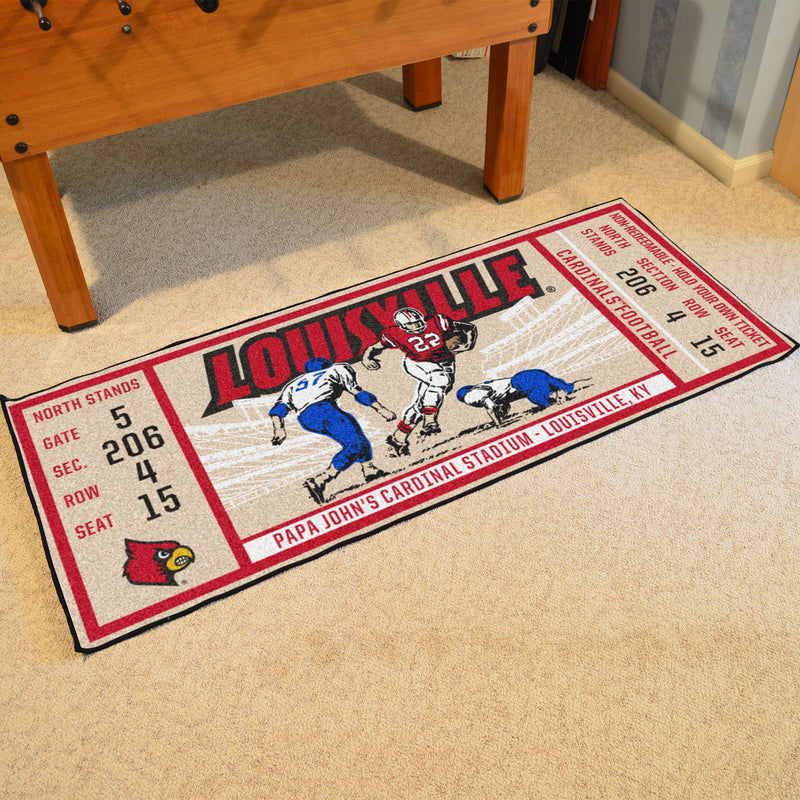 University of Louisville Collegiate Ticket Runner Mat