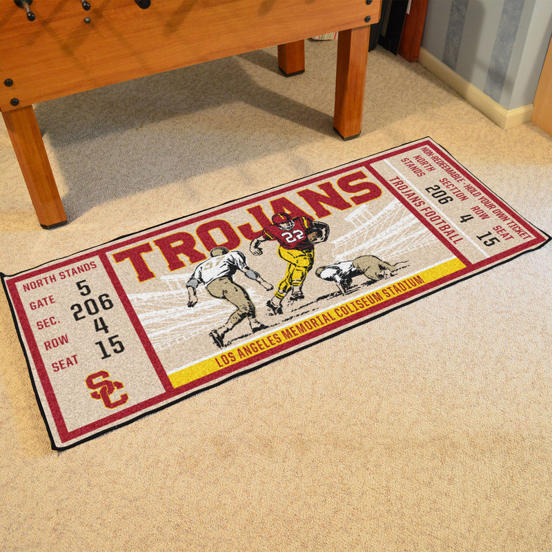 University of Southern California Collegiate Ticket Runner Mat