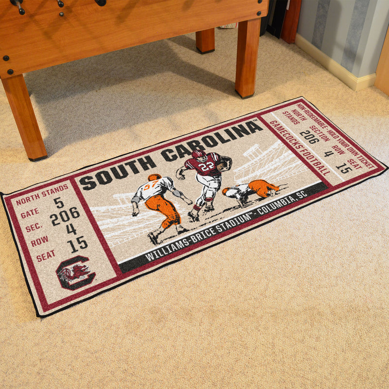 University of South Carolina Collegiate Ticket Runner Mat