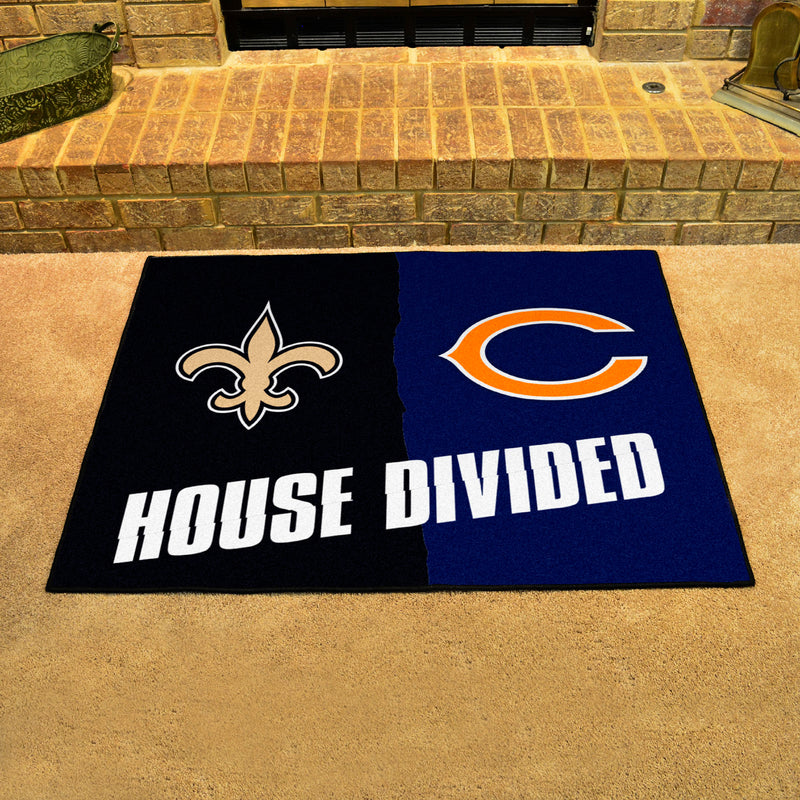 House Divided - Saints / Bears NFL Mats
