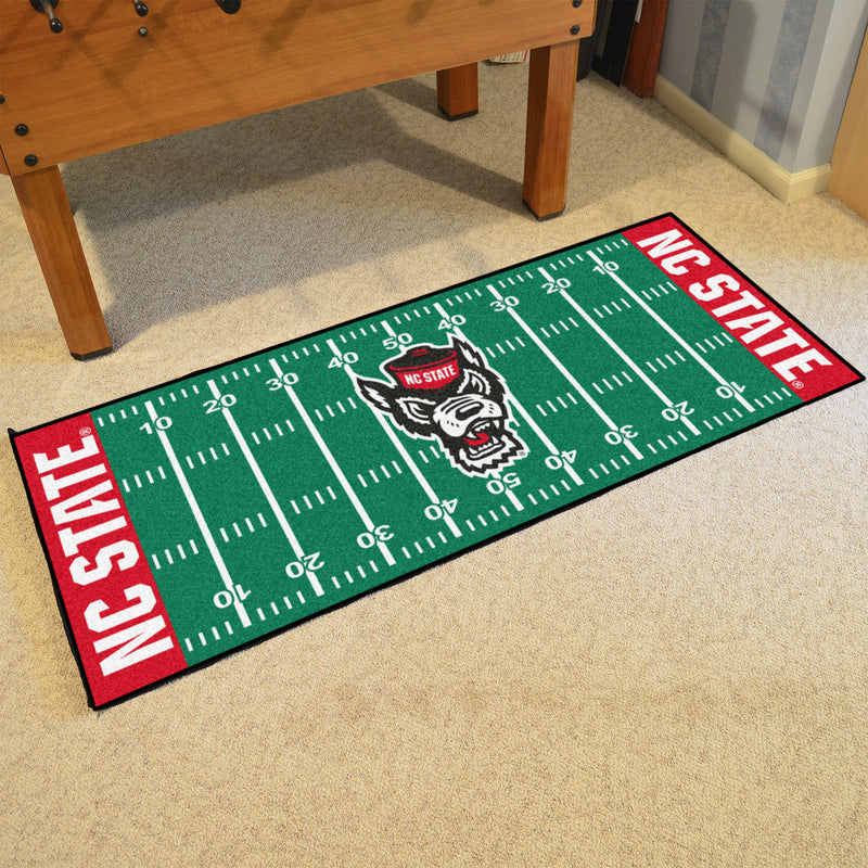 North Carolina State University Wolf Collegiate Football Field Runner Mat